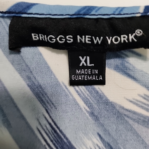 Briggs New York Blue and black Sz Xl buckle detail at collar. - Picture 3 of 6